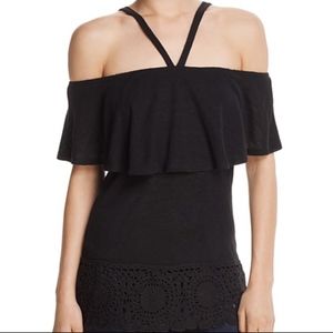 Off-The Shoulder Top w/ Crochet Trim